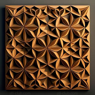 3D model st geometric pattern (STL)